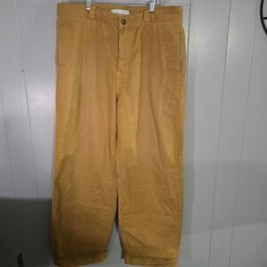 BDG Urban Outfitters Chino Pants Mens 36x34 Mustard Yellow Good Relaxed Straight